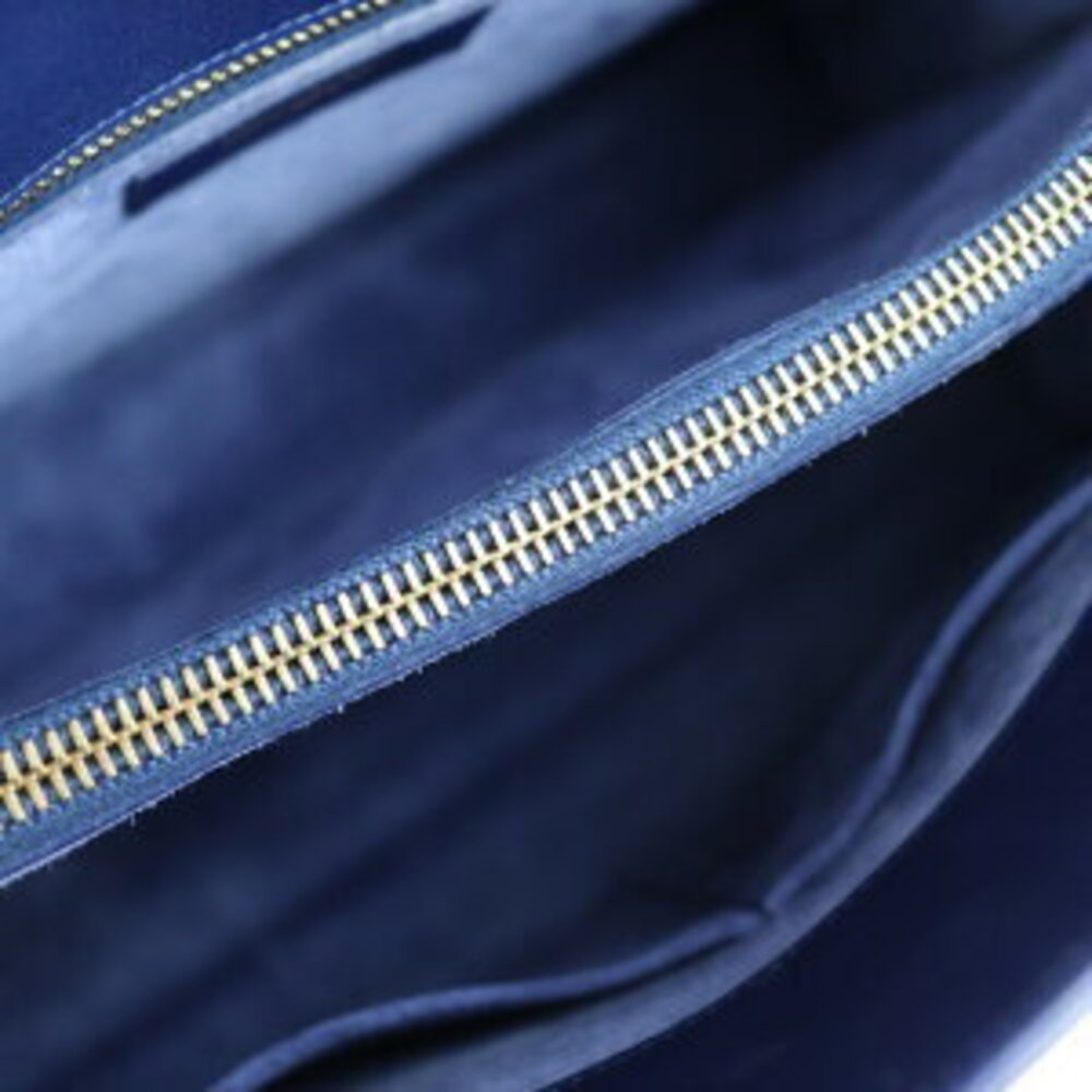 Saint Laurent handbag blue Sac de leather Jour shoulder bag - Picture 8 of 9
